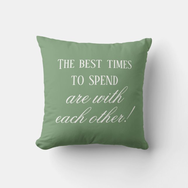 Coussin Citation des meilleurs moments ensemble tendance m (Recto)