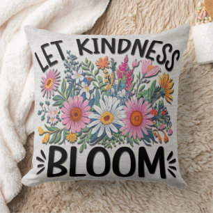 Coussin Citation/Discours/Fleurs Inspirationnels