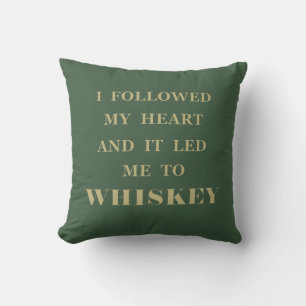 Coussin Citation drôle de boisson Whiskey