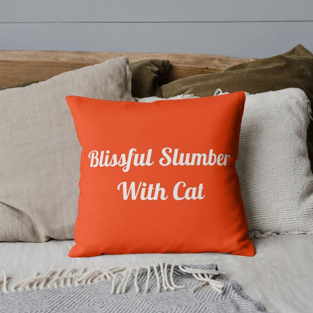 Coussin Citation drôle de chat animal de compagnie personn (Créateur téléchargé)