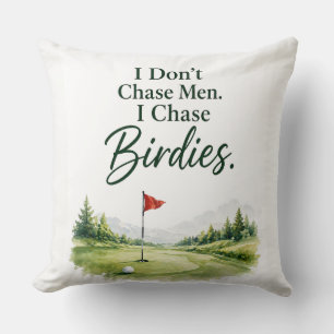 Coussin Citation drôle de golf pour décoration de maison d