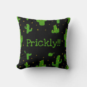 Coussin Citation Drôle Pricky Cactus Vert Plante Personnal