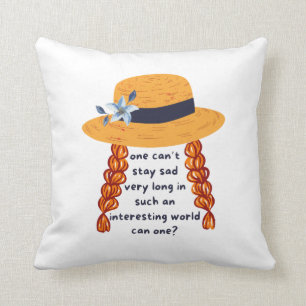 Coussin Citation du livre Anne Of Green Gables Shirley