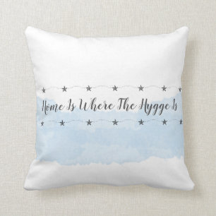 Coussin Citation du Pastel Blue Hygge Home