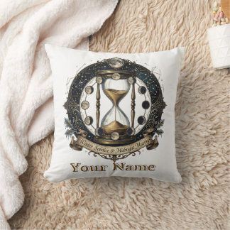 Coussin Citation du sablier de minuit au solstice d'hiver