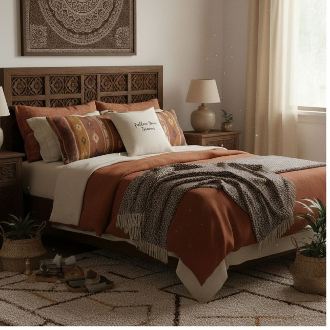 Coussin Citation élégante motivée par la typographie (Créateur téléchargé)