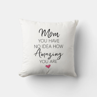Coussin Citation émouvante pour l'anniversaire d'une maman