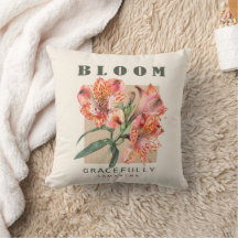 Citation florale estivale corail personnalisée