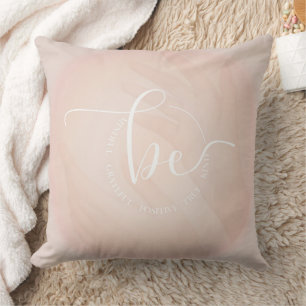 Coussin Citation Inspirante Graphique Positif