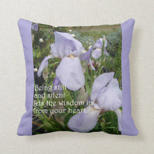 Coussin Citation Inspirationnelle encore et silencieuse Pu