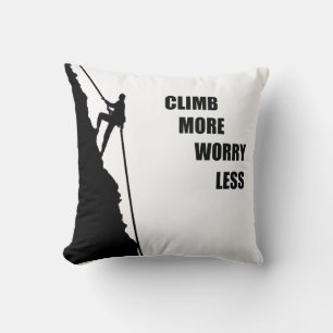 Coussin Citation motivante pour l'escalade de rocher