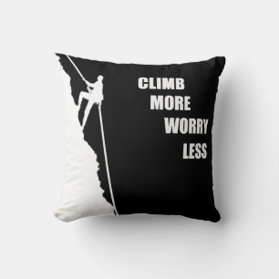 Coussin Citation motivante pour l'escalade de rocher