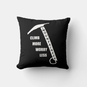 Coussin Citation motivante pour l'escalade de rocher