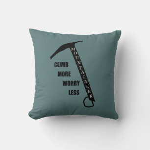 Coussin Citation motivante pour l'escalade de rocher