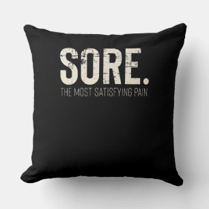 Coussin Citation Motivationnelle de fitness Gym Workout