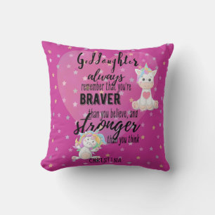 Coussin Citation Motivationnelle Dogue Dogue Unicorn Rose