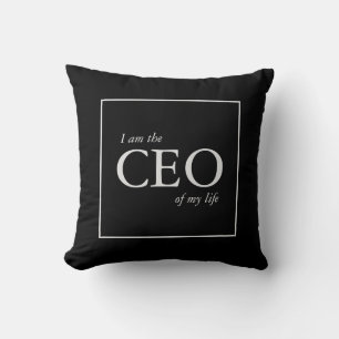 Coussin Citation motivationnelle Je suis le PDG de ma vie