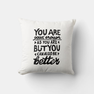 Coussin Citation Motivationnelle Lino Imprimer Pillow