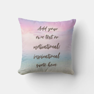 Coussin Citation Motivationnelle Pastel Dream Beach sur me