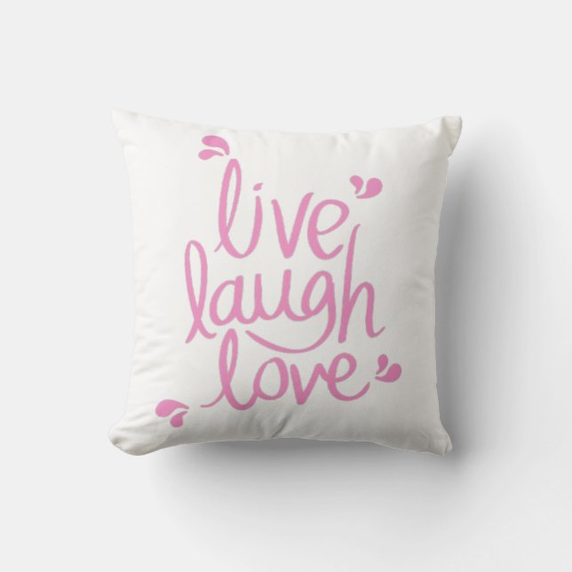 Coussin Citation Motivationnelle Rire en direct (Recto)