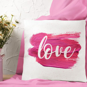 Coussin Citation Paint Love Paint Oil rose