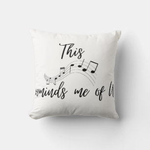 Coussin citation romantique amour