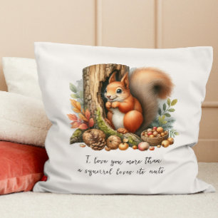 Coussin Citation romantique mignonne Aquarelle Valentines 