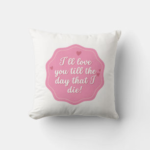 Coussin Citation   Rose   Pastel