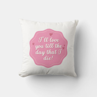 Coussin Citation | Rose | Pastel