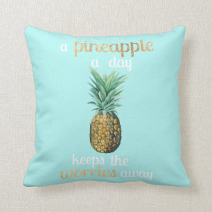 Coussin Citation sur la vie de l'ananas