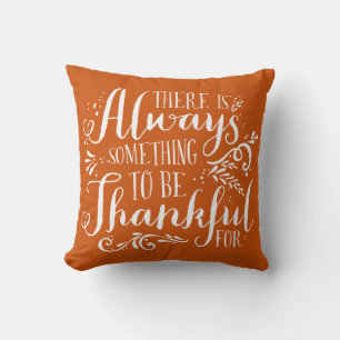 Coussin Citation Toujours Gentil Orange Thanksgiving