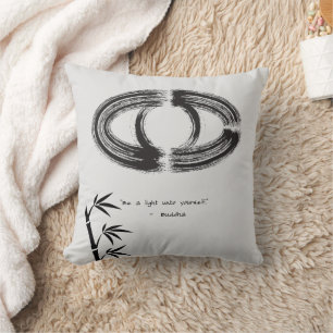 Coussin Citation zen : Sagesse et méditation