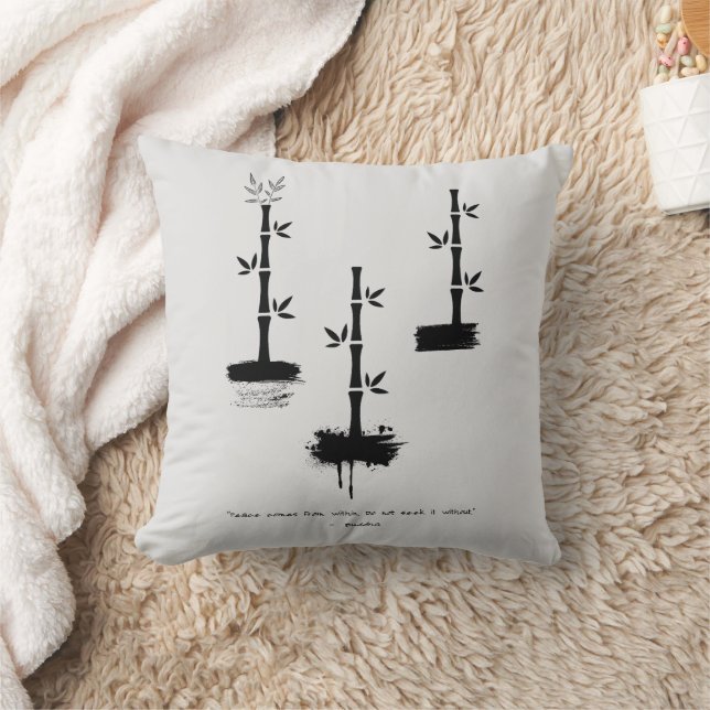 Coussin Citation zen : Sagesse et méditation (Couverture)