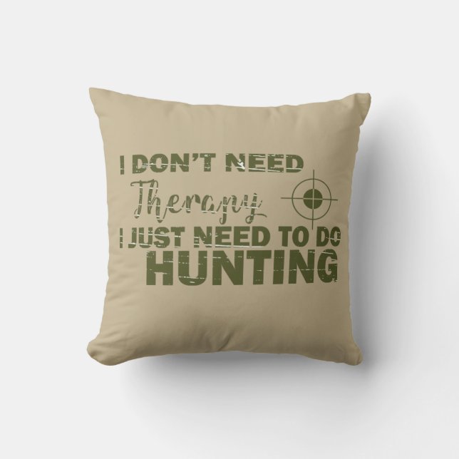 Coussin citations de chasse disant chasseur amant (Recto)