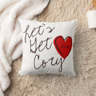 Coussin Citations de couple personnalisées Confortable Rou
