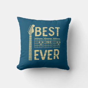 Coussin Citations de grand-père   Meilleure guitare de pap