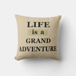 Coussin Citations de vie motivante