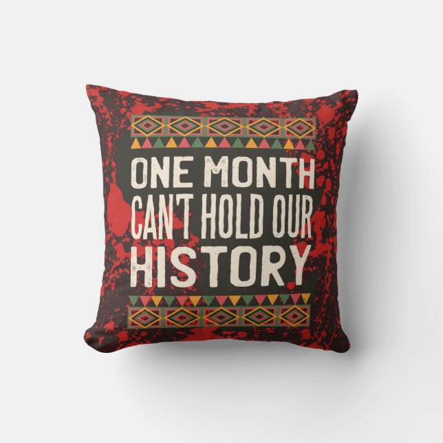 Coussin Citations du Mois de l'Histoire des Noirs - Ne peu (Recto)