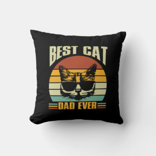 Coussin Citations grand-père   Meilleur papa de chat