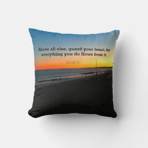 Coussin Citations inspirantes Bible Verse Christian