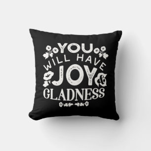 Coussin Citations sur la foi et le bonheur – Joie et Allég