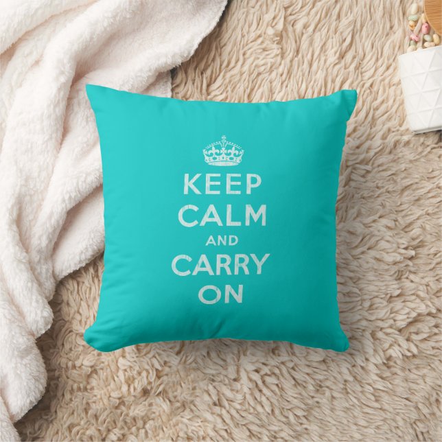 Coussin Citer Aqua GARDER CALME ET POURSUIVRE (Couverture)