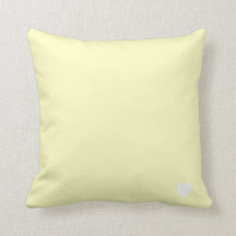 Citron Doux jaune Pastel Couleur Solide Avec Coeur