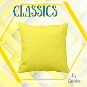 Coussin Citron jaune à l'intérieur