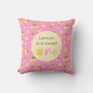 Coussin Citron sucré un anniversaire