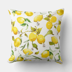 Coussin citrons d'aquarelle 5