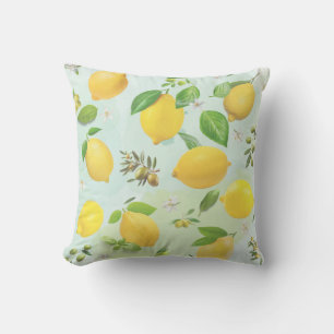 Coussin Citrons et olives méditerranéens Cuisine à oreille