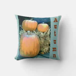 Coussin Citrouille automne