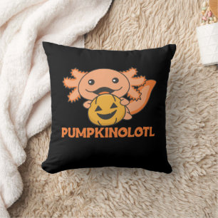 Coussin Citrouille Axolotl Amateurs De Beaux Animaux Pour