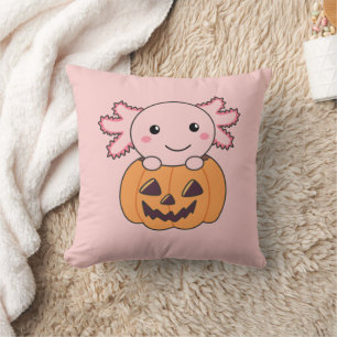 Coussin Citrouille Axolotl Amateurs De Beaux Animaux Pour 